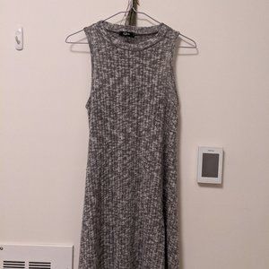 Gray Knitted Marbled Dress